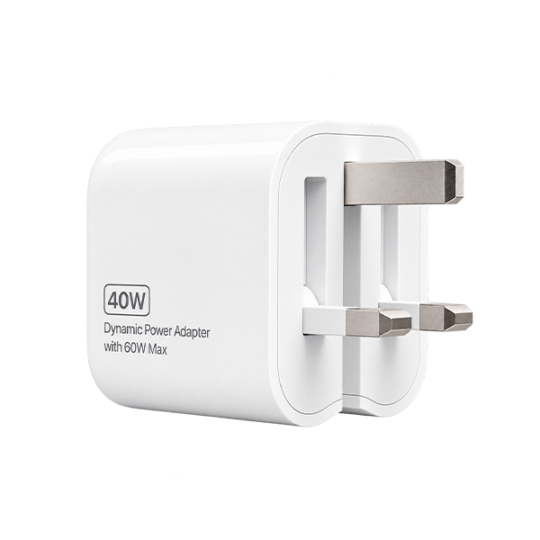 40W dynamic power adapter with 60W max